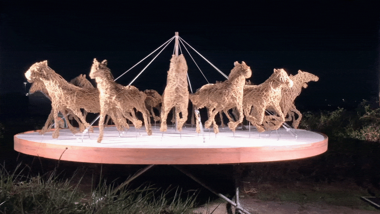 Gif of horse zoetrope